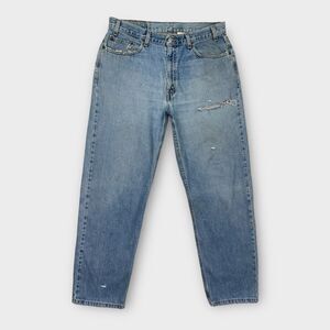 VINTAGE Levis Jeans Mens 36x32 Relaxed Straight Leg Distressed 90s Y2K Grunge